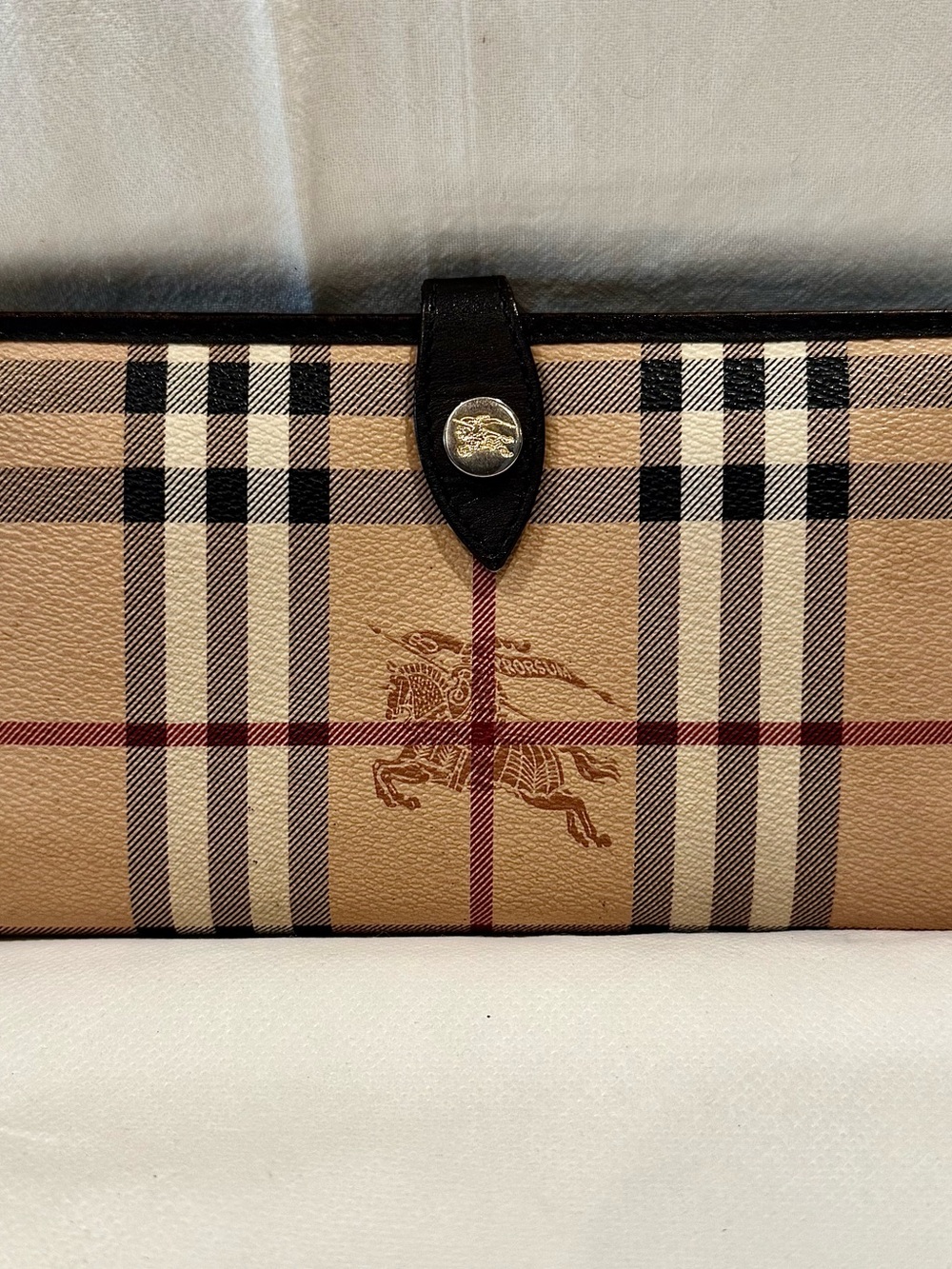 Exquisite Burberry Haymarket Check Continental Long Wallet